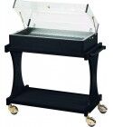 Refrigerated display cart with plexiglass dome. CL2785CA
