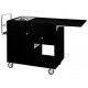 Wooden 1-fire flambé trolley with drawer and bottle compartment - Forcar Multiservice