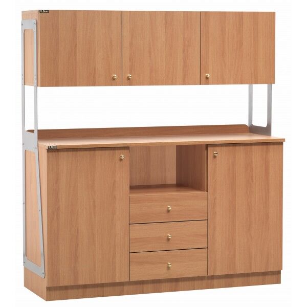 Mobile di servizio in legno alto triplo. ML3214SSP - Forcar Multiservice