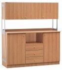 Mobile di servizio in legno alto triplo. ML3214SSP