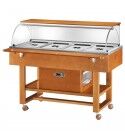 Positive refrigerated trolley, static with dome. Forcar ELR2826