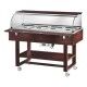 Positive refrigerated trolley, static with dome. Forcar CLR2787 - Forcar Multiservice