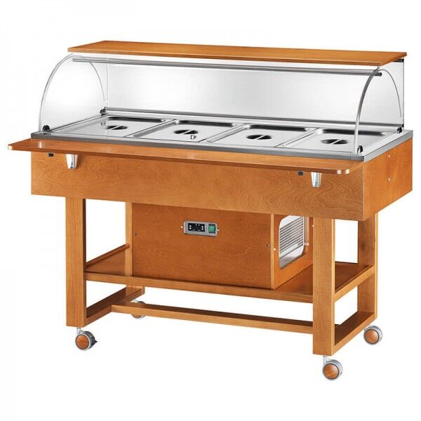 Negative refrigerated trolley, static with dome. Forcar CLR2787BT - Forcar Multiservice