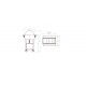 Negative refrigerated trolley, static with dome. Forcar CLR2787BT - Forcar Multiservice