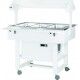 Wooden positive refrigerated display cart with light dome - Forcar Multiservice
