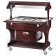 Carrello espositore negativo in legno con cupola luminosa CLR2786NBT - Forcar Multiservice