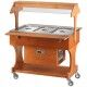 Carrello espositore negativo in legno con cupola luminosa CLR2786NBT - Forcar Multiservice