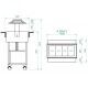 Carrello espositore refrigerato negativo in legno con cupola luminosa - Forcar Multiservice