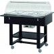 Carrello espositore bagnomaria con cupola in plexiglass. CL2777N - Forcar Multiservice