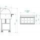 Espositore termico a bagnomaria con cupola. ELC2834 - Forcar Multiservice
