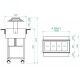 Carrello espositore bagnomaria con struttura in legno e neon. Modello: ELC2828 - Forcar Multiservice