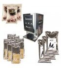 Kit macchina triplo erogatore + prodotti solubili: 3 kg di Ginseng Light + 3 kg di Orzo + 3 kg di cioccolata