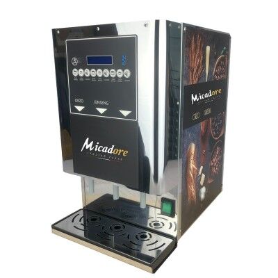 Hot drink dispenser n 3 flavors: Ginseng, Barley, Chocolate. Gusty M3L