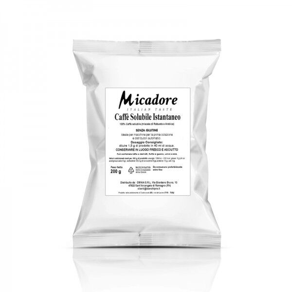 Caffè solubile istantaneo Alta Qualità, senza glutine. Busta da 200 g - Micadore