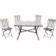 Tavolino decorato con stampa 4 sedie pieghevoli. SS1011001 - Stark s.r.l.