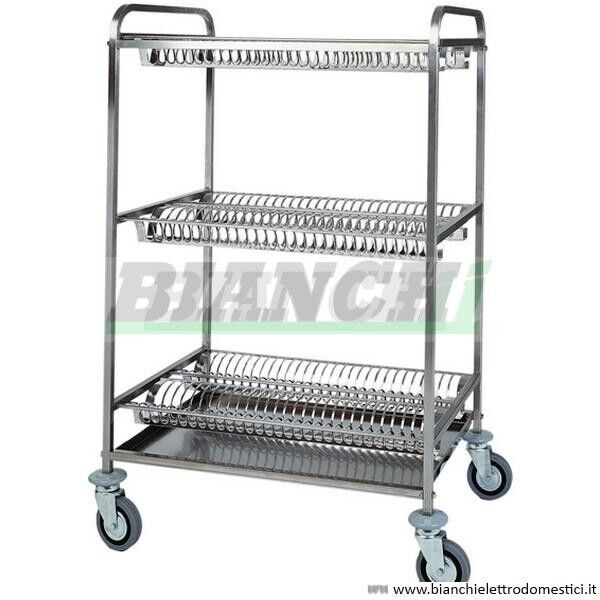 Forcar dish draining trolley 4 shelves CA1401 - Forcar Multiservice