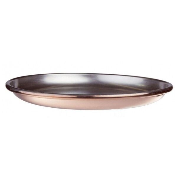Vassoio Frutti Di Mare 36 cm Rame Liscio Stagnato - 2 mm per ristoranti - Imballo 1 pz