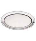 Vassoio Ovale 60x37 cm Satinato Con Bordo - Fornitore Piazza - Imballo 1 pz