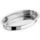 Teglia Ovale 30x20 cm Inox per ristoranti e hotel - Imballo 1 pz
