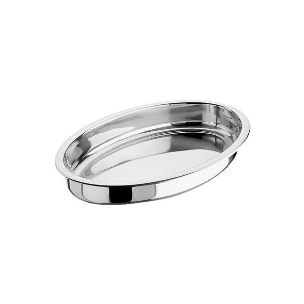 Teglia Ovale 30x20 cm Inox per ristoranti e hotel - Imballo 1 pz