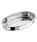 Teglia Ovale 30x20 cm Inox per ristoranti e hotel - Imballo 1 pz