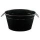 Spumantiera Ovale Zincato Nero 40x28 cm per ristoranti e hotel - Imballo 1 pz