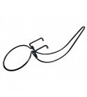 Portasecchiello Filo 18 cm Nero Filtex Inox - per ristoranti - Imballo 1 pz