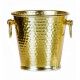 Secchiello Champagne Martellato Con Anelli 21 cm Oro - Ideale per ristoranti - Imballo 1 pz