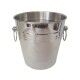 Secchiello Portabottiglia 20.5 cm Inox Con Anelli per hotel - Imballo 1 pz