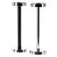Colonna Portasecchiello Nero 66.5 cm - Inox - Piatto 17 cm - per ristoranti - Imballo 1 pz