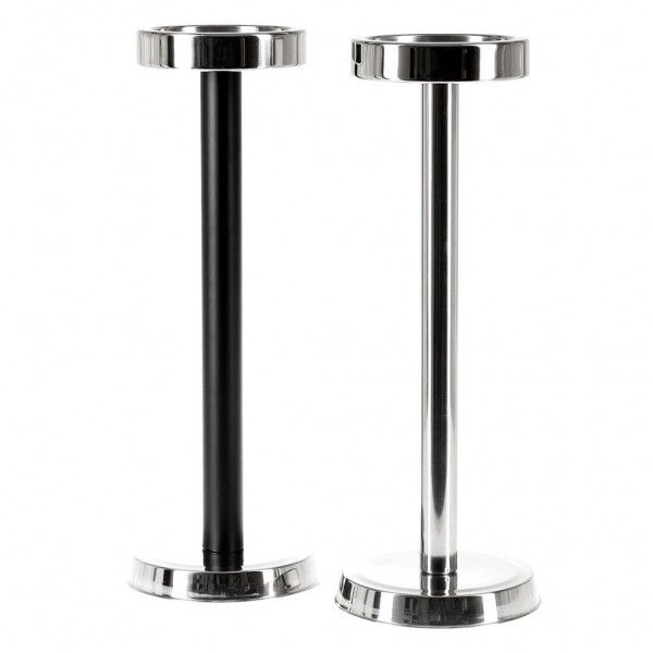 Colonna Portasecchiello Nero 66.5 cm - Inox - Piatto 17 cm - per ristoranti - Imballo 1 pz
