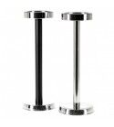 Colonna Portasecchiello Nero 66.5 cm - Inox - Piatto 17 cm - per ristoranti - Imballo 1 pz