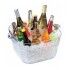 Secchiello Portabottiglie Rettangolare 43x35 cm Acrilico Nizza Medri per hotel - Imballo 1 pz