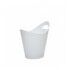 Secchiello Portabottiglie 25x20 cm Bianco Nizza - Acrilico - Medri - Buffet - ristoranti - Imballo 1 pz