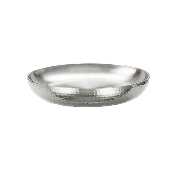 Coppa Double Wall Portofino 25.5 cm Acciaio Martellato fornire Medri - Imballo 1 pz