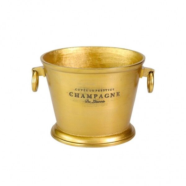 Secchiello Portabottiglie Ovale Con Anelli 32x26 cm Gold Saint Tropez per ristoranti - Imballo 1 pz