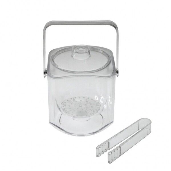 Secchiello Ghiaccio 17x16 cm Con Pinza per hotel - Nizza JD-6025 Acrilico - Imballo 1 pz