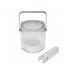 Secchiello Ghiaccio 17x16 cm Con Pinza per hotel - Nizza JD-6025 Acrilico - Imballo 1 pz