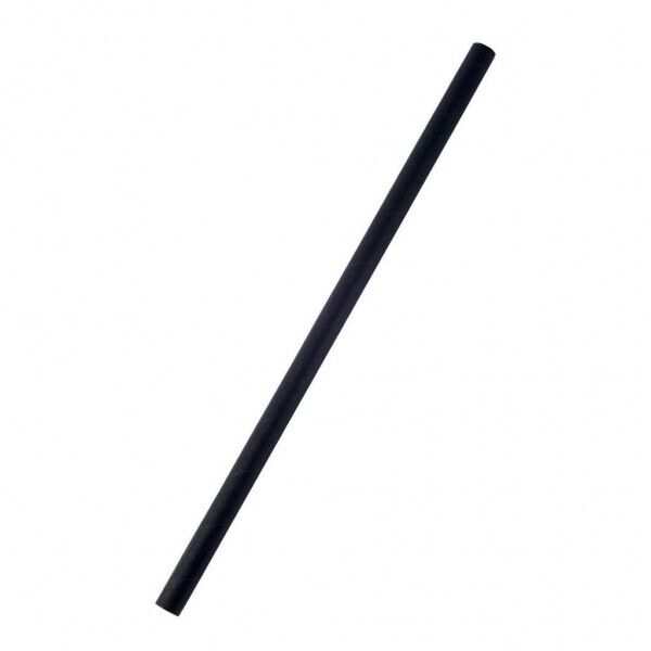 Cannucce in Carta Nero per Ristoranti - 20x0.6 cm - Commerciale Italiana - Imballo 1 pz