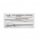 100 Posate Forchetta Coltello e Tovagliolo 03907 Dopla Asporto e Delivery