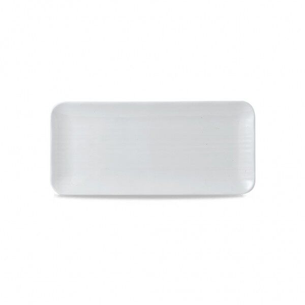 Piatto Rettangolare Organic 34.6x15.6 cm White WHDUDOB21 Dudson per ristoranti - Imballo 6 pz