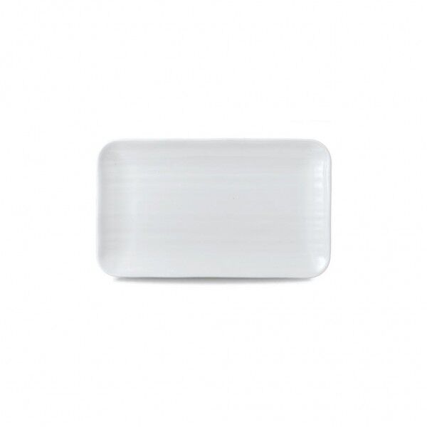 Piatto Rettangolare Organic 27x16 cm White WHDUDOB11 - per ristoranti - Imballo 12 pz