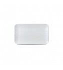 Piatto Rettangolare Organic 27x16 cm White WHDUDOB11 - per ristoranti - Imballo 12 pz