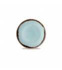 Piatto Piano Coupe 16.5 cm Harvest Turquoise HVTQEVP61 Dudson per ristoranti - Imballo 12 pz