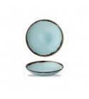Piatto Fondo Coupe 24.8 cm Harvest Turquoise Dudson per ristoranti - Imballo 12 pz