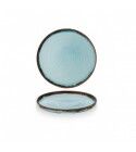 Piatto Piano Walled 26 cm Harvest Turquoise Dudson per ristoranti - Imballo 6 pz