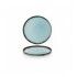 Piatto Piano Walled Dudson 21 cm Harvest Turquoise - per ristoranti - Imballo 6 pz