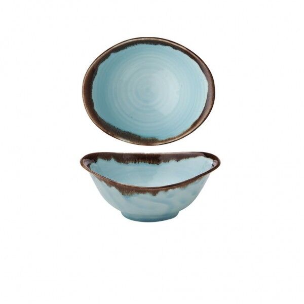 Coppa Ovale 17.4x14.7 cm Turquoise per ristoranti e hotel - Imballo 6 pz