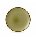 Piatto Piano Coupe 28.8 cm Harvest Green Dudson per ristoranti - Imballo 12 pz
