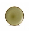 Piatto Piano Coupe 26 cm Harvest Green Dudson per ristoranti - Imballo 12 pz